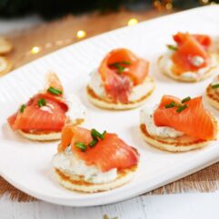 Saumon, blinis, tartinades...