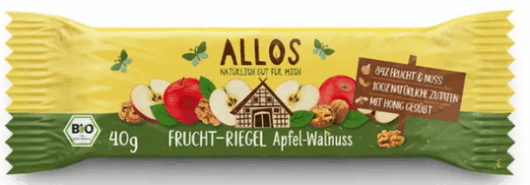 BARRE FRUITS POMME NOISETTE BIO 40g
