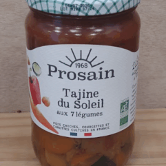 TAJINE SOLEIL 7 LEGUMES BIO 600g VERRE